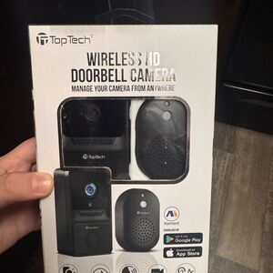 Wireless HD Doorbell Camera - Black